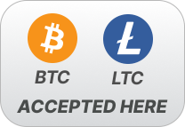 Bitcoin and Litecoin accepted here